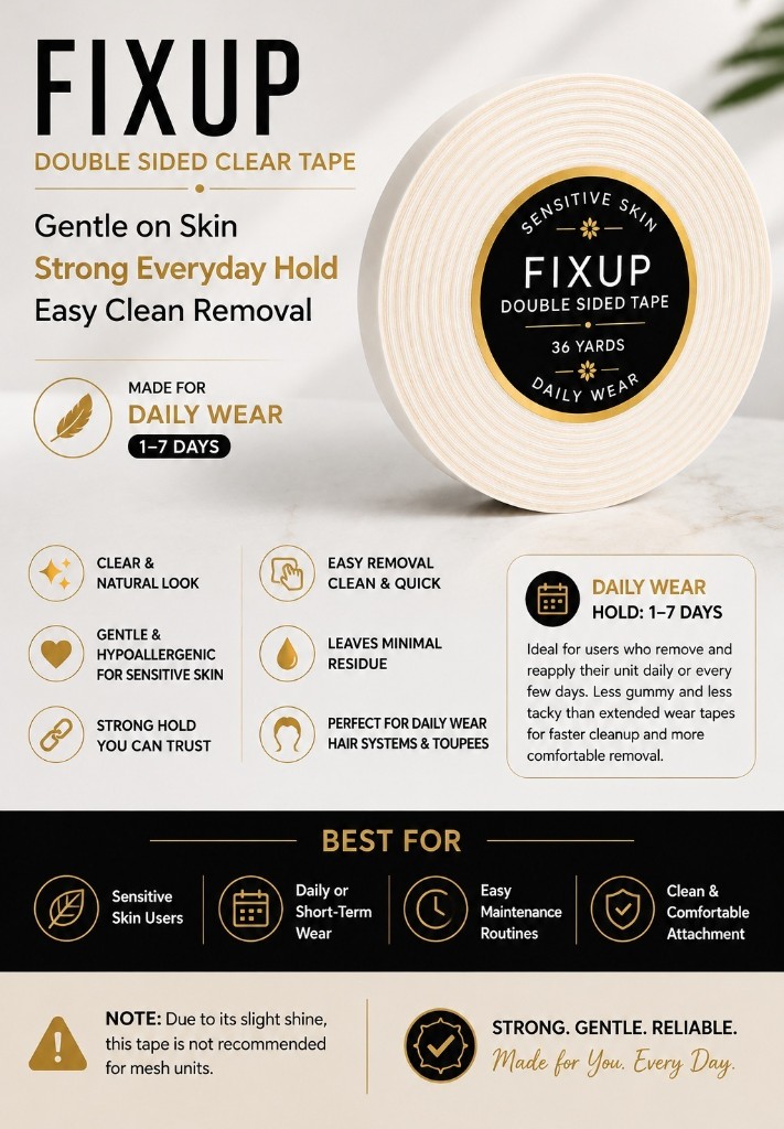 FIXUP Double Sided Clear Tape